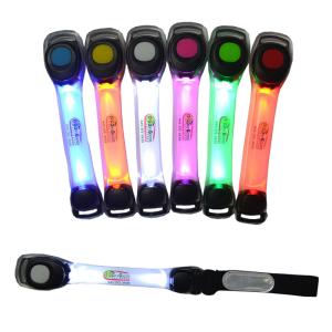 Quality Colorful LED Arm Band Night Running Safety Band Logo Customized wholesale