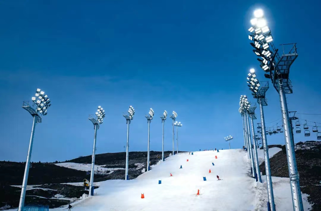 Mercury Free High Mast Led 600W Stadium Flood Lighting For Sports Stadium