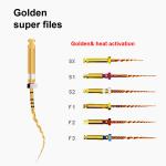 Nickel Titanium Niti Flexible Thermal Gold Files Rotary Type Heat - Activation