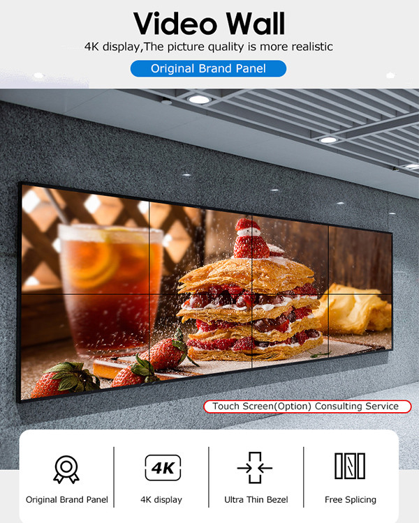 4k Indoor 3x3 Lcd Advertising Display Advertisement Wall Lcd Panel