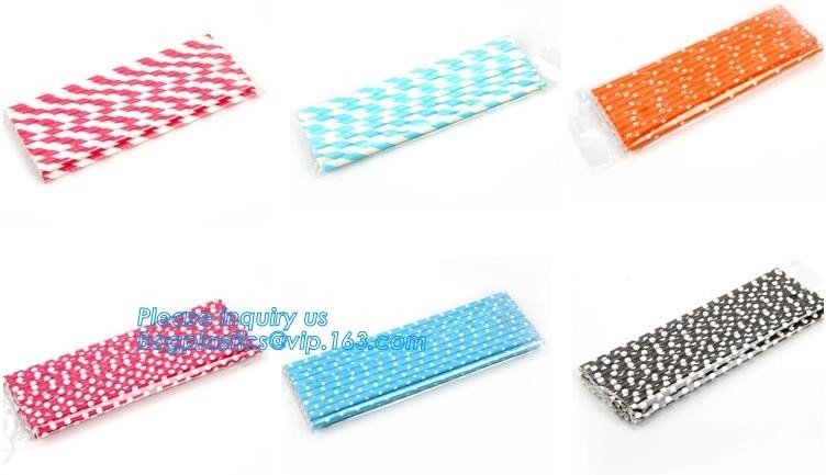 Custom printed colors polka dot striped paper straw,Biodegradable Eco Friendly No-dye Brown Natural Kraft Paper Straw