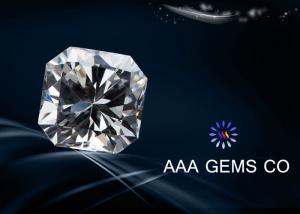 Quality OEM Supper White Fancy Moissaniteon Gemstone 7 mm High Hardness wholesale