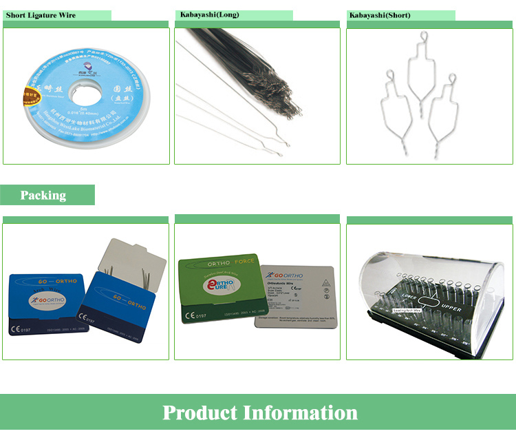 Manual Orthodontic Wires Stainless Steel Straight Wire Niti Reverse Curve Arch Dental