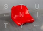 SGS Approved Uniform Texture Red HDPE Plastic Stadium Chair