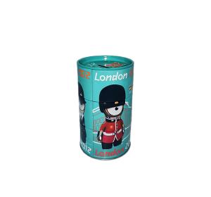 Quality Cartoon Design Round Tin Cans , Customized Logo Coin Tin Can Recyclable wholesale