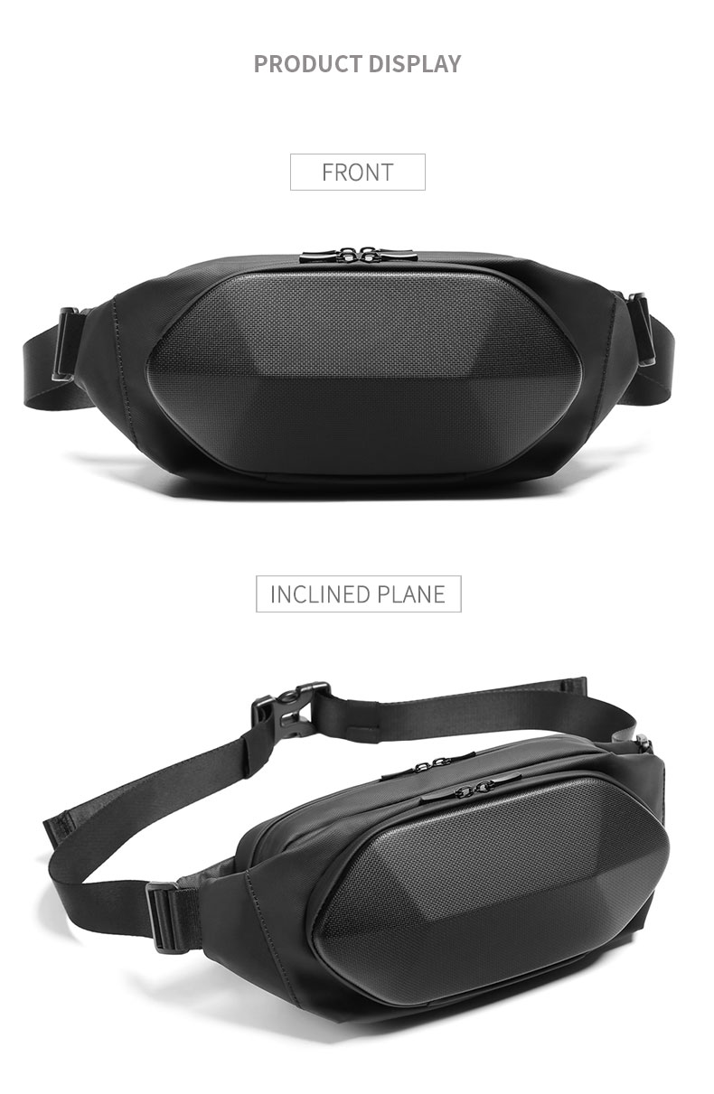 Casual Polyster Anti Theft Waist Bag Slash Proof Waist Pack 30*16*11cm