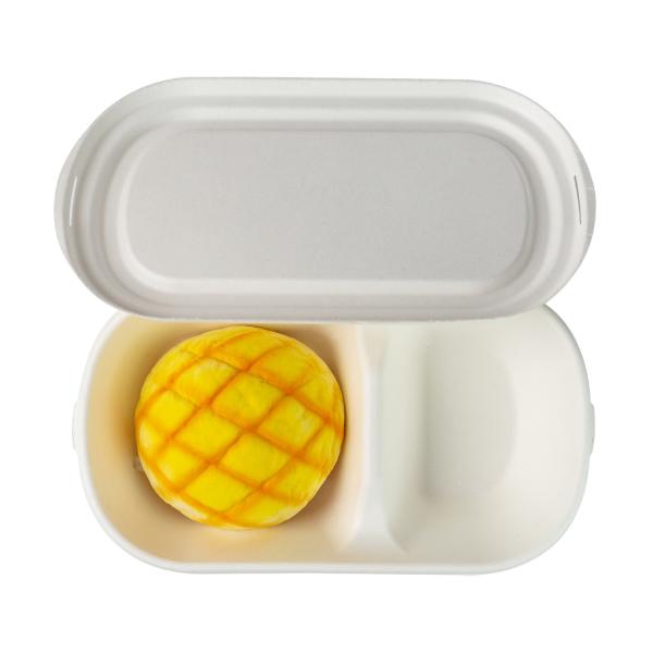 Cheap brown Biodegradable Sugarcane Tableware Sugarcane Bagasse Takeaway Containers for sale