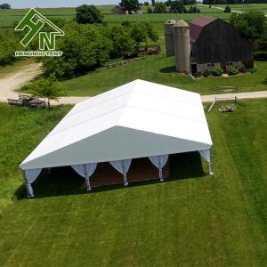 Quality SGS Certified 40*100ft Waterproof Garden Marquee Aluminum Frame 500 People Capacity wholesale