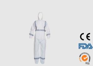 Quality Type 5 6 Disposable PPE Coveralls With Elastic Wrist / Waist / Ankle wholesale