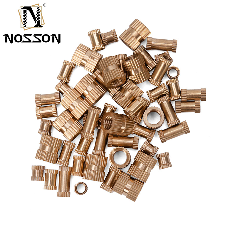 Injection Molded Copper Insert Nut for Food Beverage GB809 M3 M4 M5 M6 M8 M10 M12 1/4 3/8 5/16 Brass Copper Embedded Nut