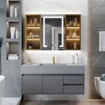 38-46 in Width Rectangle Luxury Ceramic Resin Vanity Sink for Bathroom Cabinet