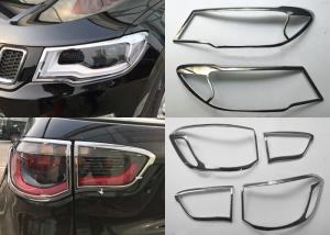 Quality JEEP Compass 2017 Decoration Parts Chromed Head Lamp and Tail Lamp Bezels wholesale