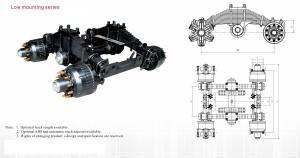 Quality Mechanical Suspension Bogie Suspension In Trucks Low Mounting Series 24T wholesale