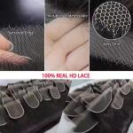 Body wave 6X6 Transparent HD Lace Frontal Raw Indian High Quality Human Hair