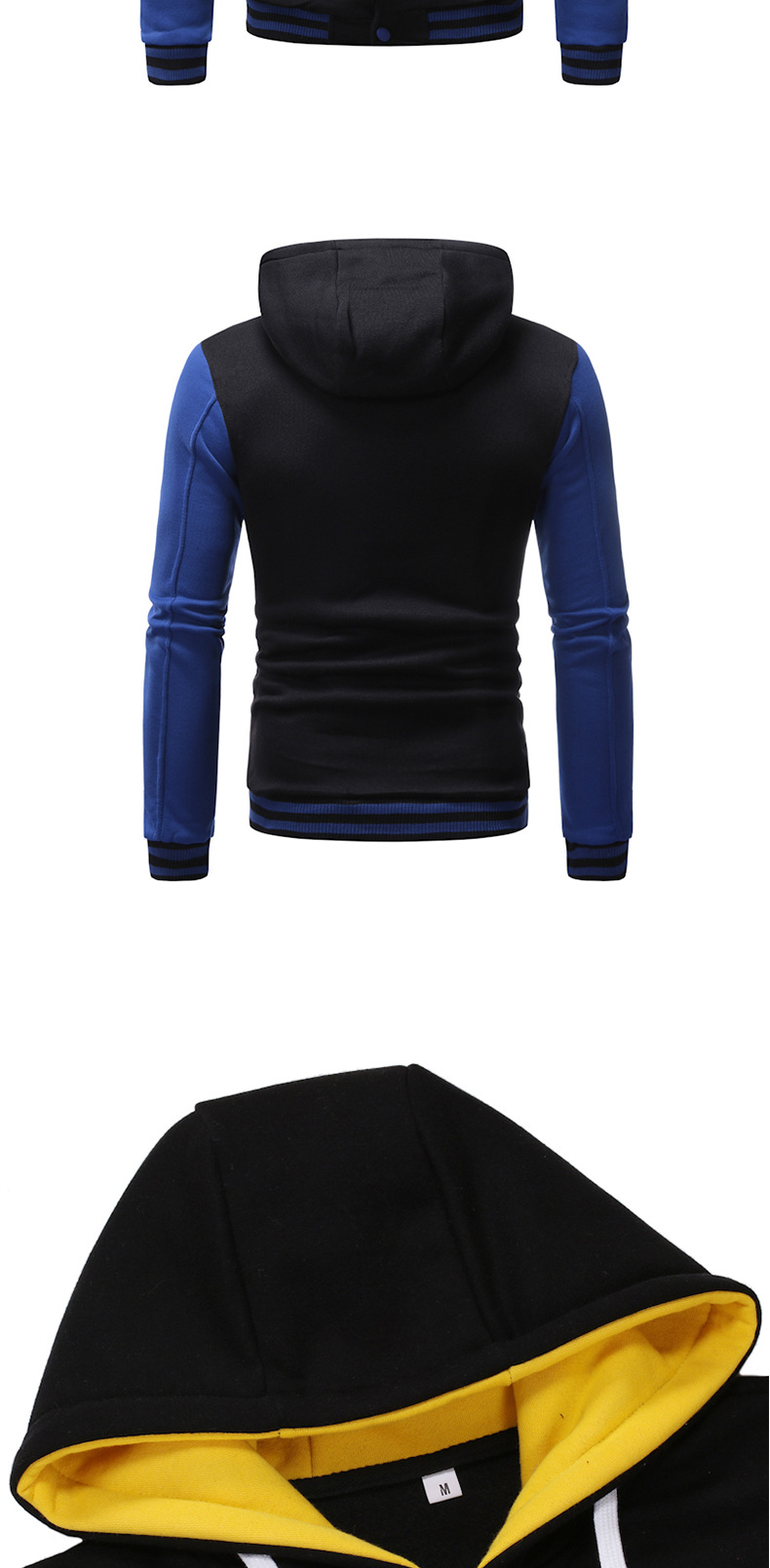 Custom Logo Running Top Color Contrast Felpa Long Sleeve Outdoor Bluzy Sweatshirts Mens Hoodies With Pocket