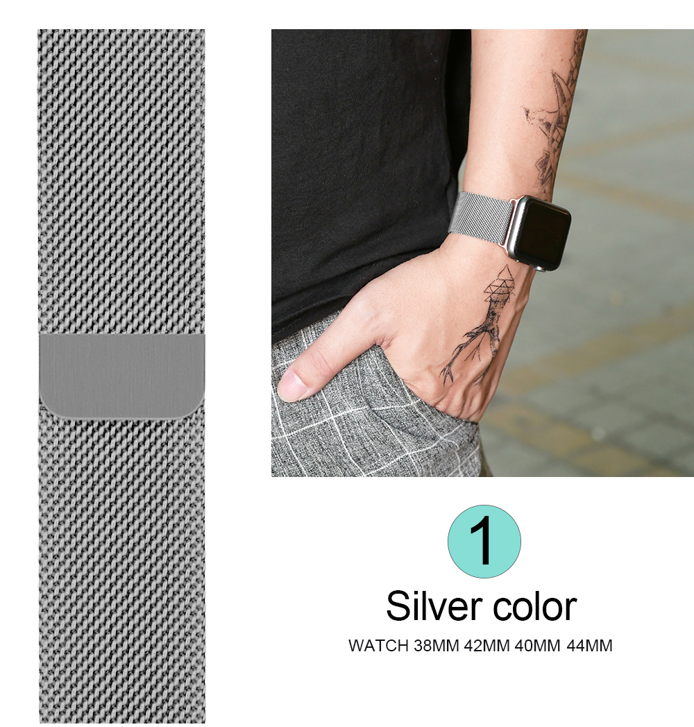Smartwatch Series 6 Band Stainless Steel Magnetic Bracelet 40mm 42mm 44mm For Apple Smartmobile