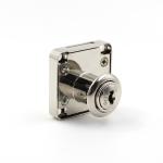 Zinc Alloy L 22mm Furniture Hardware Drawer Lock Square Shape