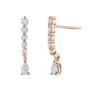 Quality 925 Sterling Silver White Pear Drop Cubic Zircon Earrings for Customer Needs wholesale