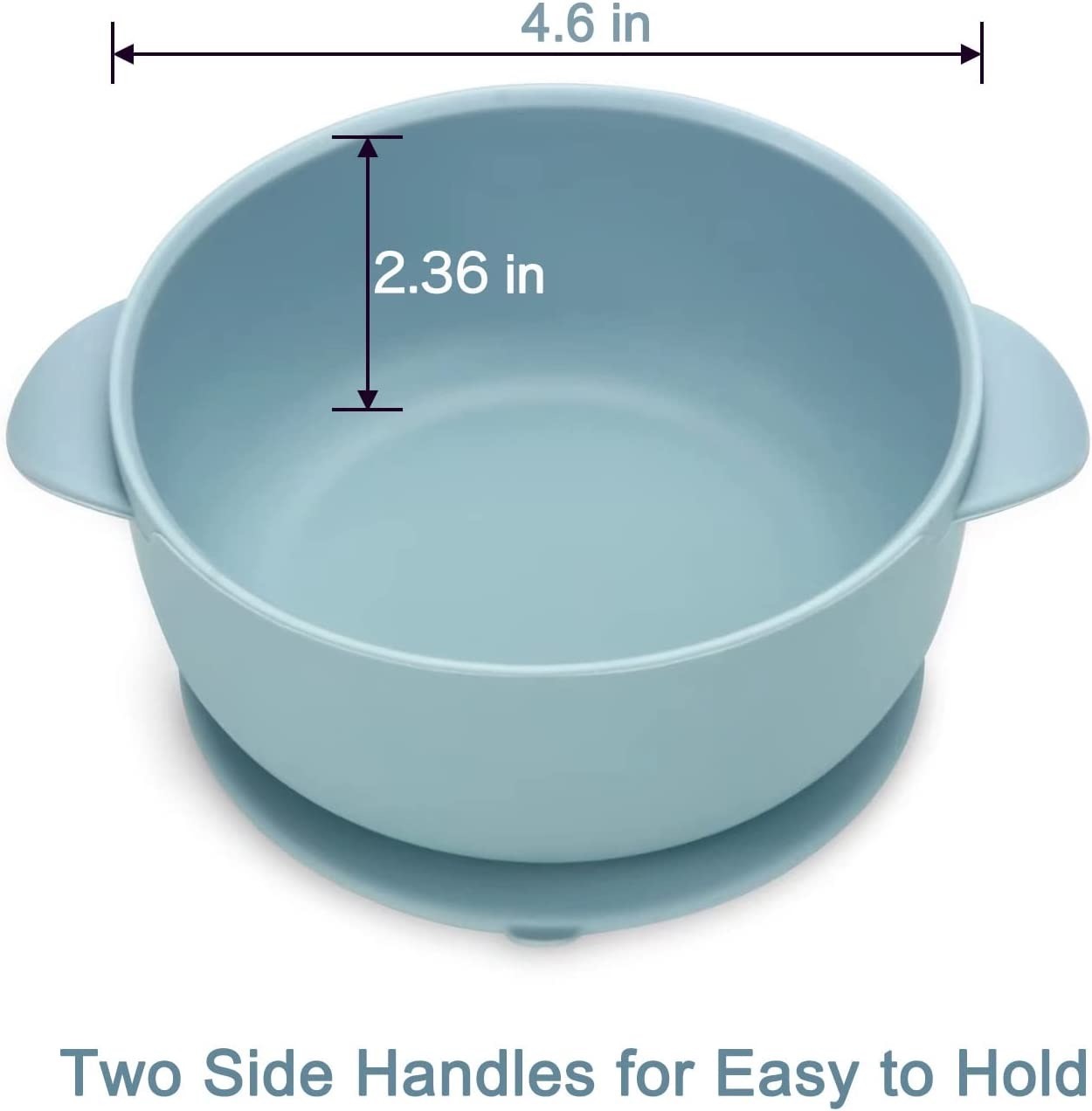 Heatproof Sturdy Silicone Dinnerware Set Suction Bowl With Spoon