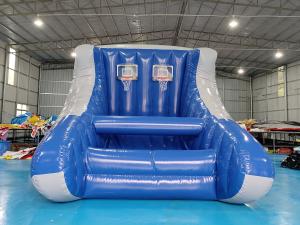 Quality Commercial Outdoor Inflatable Basketball Sport Game Double Hoop Inflatable Basketball Toss Sport Game For Kids And Adult wholesale