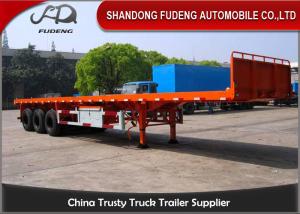 Quality 3 axle flatbed truck trailer for sale 40ft or 20ft container delivery trailer wholesale