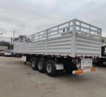 Not Self-dumping 3 Axles Fence Semi Truck Trailer For Livestock Transport Air
