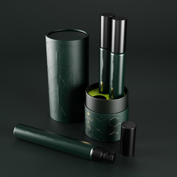 H170mm 100mm Dia Cosmetics Cosmetic Paper Tube Packaging