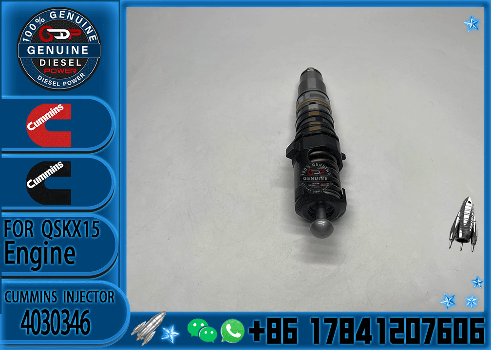 Construction Machinery Parts Fuel Injector For QSKX15 Diesel 1764365 4030346 4088660 4954434 For CUMMINS Diesel Engine