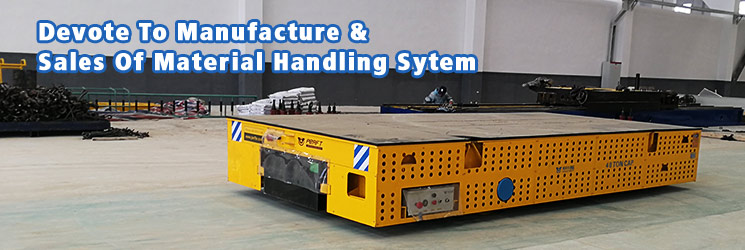 30 T capacity type trackless Industrial Transfer Trailer for workshop cargo transportation