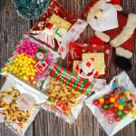 PE SELF ADHESIVE CLEAR CHRISTMAS CELLOPHANE TREAT BAGS FOR PACKAGING CANDY OR