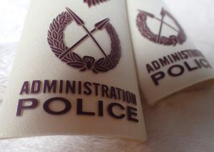Quality High Density Screen Printed Clothing Labels Police Shoulder Patches wholesale