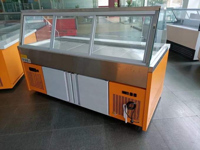 Refrigerated preservation cabinet Seafood cabinet marinated meat marinated vegetables cold dish cabinet commercial horiz 5