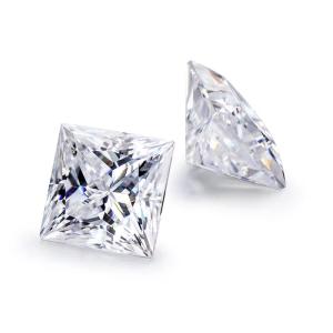Quality Princess Cut Loose GRA Moissanite Diamond D VVS1 Square Shape Moissanite wholesale
