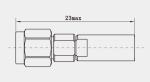 1.0mm Series Stainless Steel Male Plug RF Cable Connector for MF152A