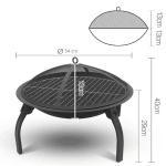 Amazon wood burning fire pit bowl outdoor charcoal patio bbq grill