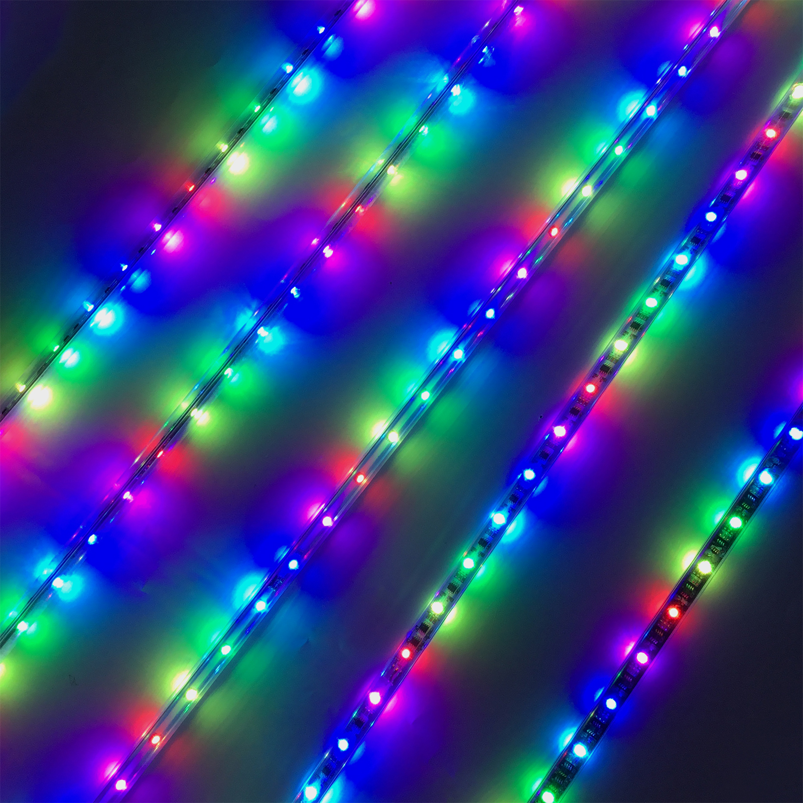 Meteor Shower LED Ceiling Light 3D Vertical Tube For Club 3D Bellows