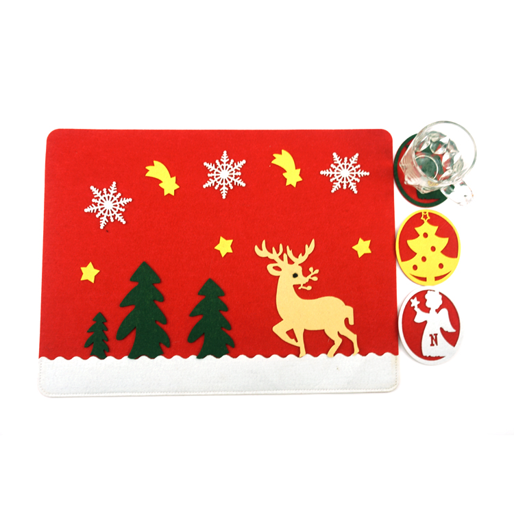 Felt Grey Christmas Stocking Craft Bulk Candy Bag Craft