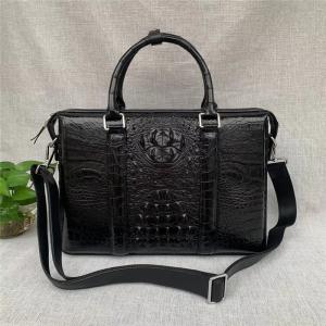 Quality Fancy Genuine Crocodile Leather Businessmen Working Briefcase Laptop Bag Authentic Alligator Skin Male Three-Way Handbag wholesale