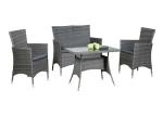 Mould Resistant Garden Rattan Set , PP Rattan Garden Table And Chairs