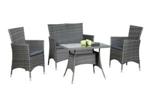 Quality Mould Resistant Garden Rattan Set , PP Rattan Garden Table And Chairs wholesale