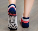Spandex / Polyester Yoga Grip Socks For Promotional Gift Anti - Bacterial