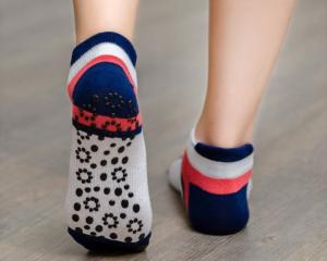 Quality Spandex / Polyester Yoga Grip Socks For Promotional Gift Anti - Bacterial wholesale