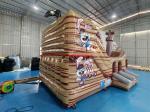 Commercial Inflatable Castle The Pirate Ship Inflatable Bouncy House With Slide