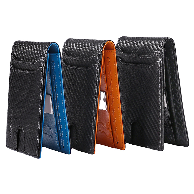 2023 Edition GENUINE LEATHER Bifold Wallet Custom Front Pocket Card Holder for Men