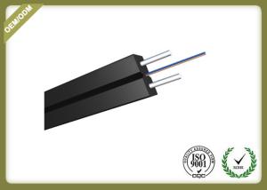 Quality Indoor 2 Core FTTH Fiber Optic Drop Cable Single Mode With Messenger Steel Wire wholesale