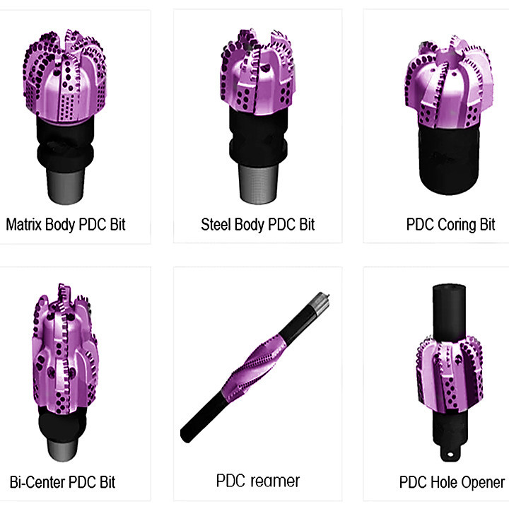 PDC Drill Bit Diamond Core Bit Oilfield Well Hard Rock Drilling Tool API PDC Drill Bit