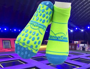 Quality Polyester Anti Skid Kids Super Time Trampoline Socks Jumping Comfortable Non Slippery Socks wholesale
