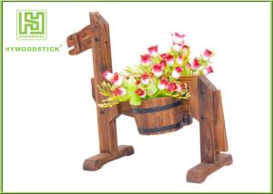 Quality Eco - Friendly Bamboo Flower Pots Succulent Containers Thickness 9mm wholesale