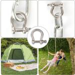 Lifting Purposes Stainless Steel Bow Shackles with Collar Pin Type and Polished
