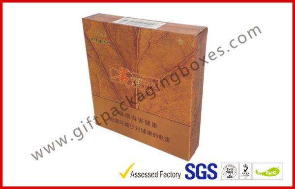 Envelope Colorful Coated Paper Card Board Cigar Gift Box , Customized Gift Box